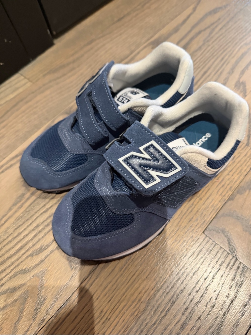 New Balance Kids' Blue Velcro Sneakers